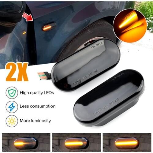 For Volkswagen VW Bora Golf 3 4 Passat 3BG Polo SB6 Led Dynamic Side Marker Turn Signal Light Sequential Blinker Light For SEAT
