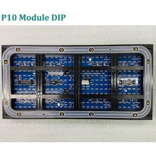 LED Sign Ali Express P10 Outdoor DIP Module Led Panel 320x160mm Module Resolution 32x16dots Full Color Led Display Screen