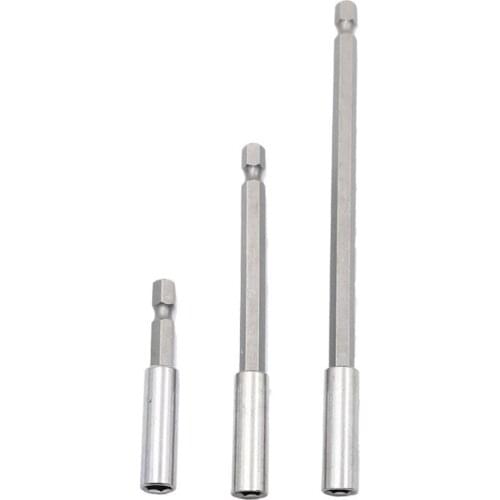 Magnetic Screwdriver Extension Drill 3pcs 60/100/150mm Quick Release 1/4 Tools Bit set Screwdriver Extension Adapters-40