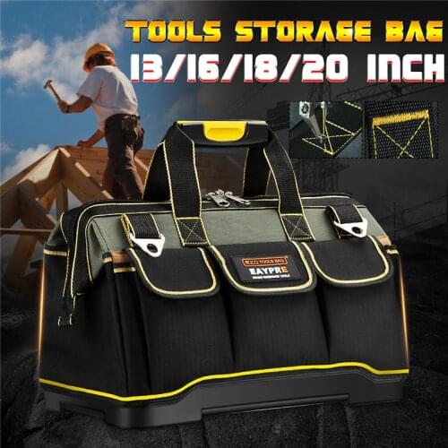 13 16 18 20 inch Waterproof Tools Storage Bag Tool Bag Electrician Tools Carpentry Repair Portable Storage Organizers Box
