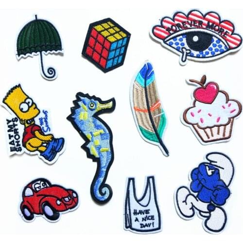 Embroidery Embroidery Feather Eye Ironing Clothing Sewing Cloth Patch Patch Handicraft Household Goods