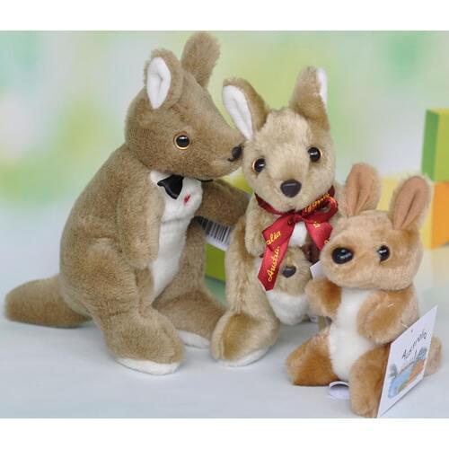 High quality goods cute kangaroo family members plush toy father ,mother , and baby kangaroo ,christmas gift d968