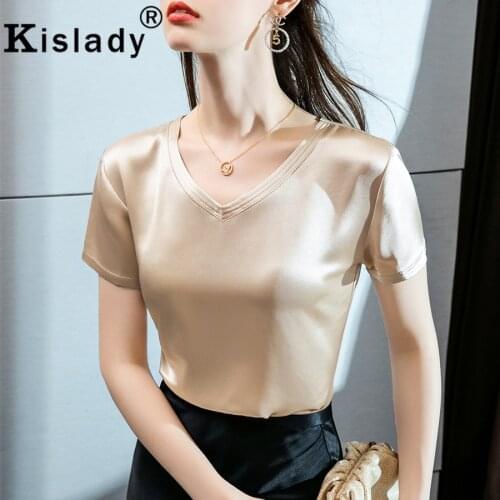 2020 Spring OL Womens V-Neck Patchwork Gothic Solid Shirts Korean Sexy Harajuku Tops Clothes Fashion Retro Style Elegant Shirt