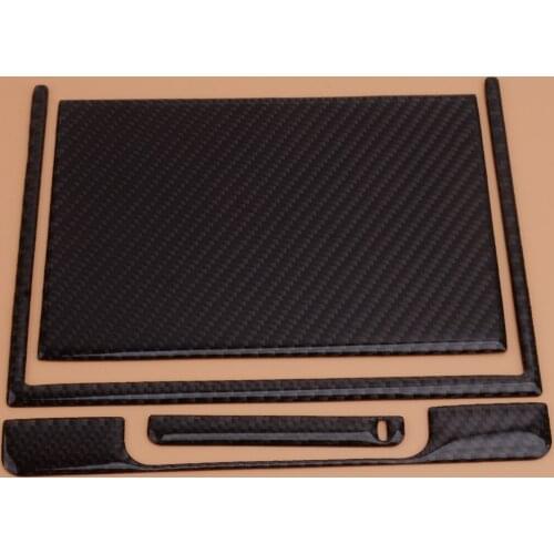 1Set Carbon Fiber Center Console Storage Box Cover Panel Decoration Trim Fit for Toyota Camry 2020 2019 2018