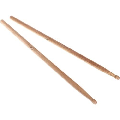 1Pair 5A Oak Wood Durable Drumstick Kid Jazz Drum Sticks Electronic Drums Stick