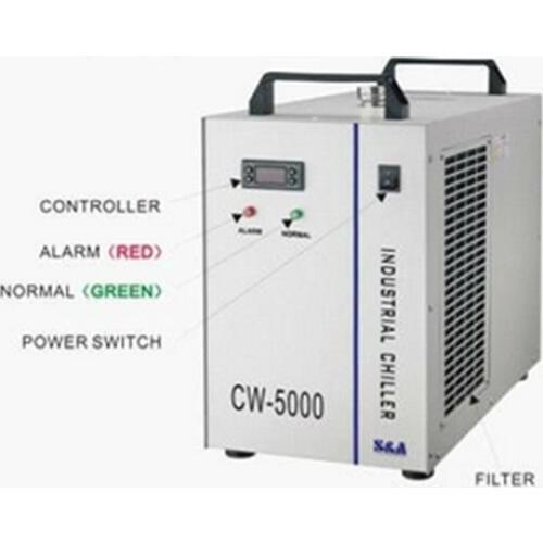 1pc 6L 10M Industrial Laser Water Chiller CW-5000DG 220V 60HZ industrial chiller