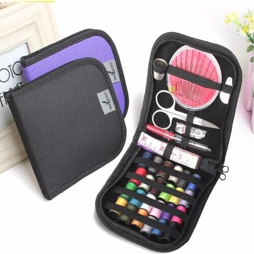 12 Needle Portable Mini Travel Household Sewing Box Set Sewing Kit Storage Bags Sundries Organizer Home Tools