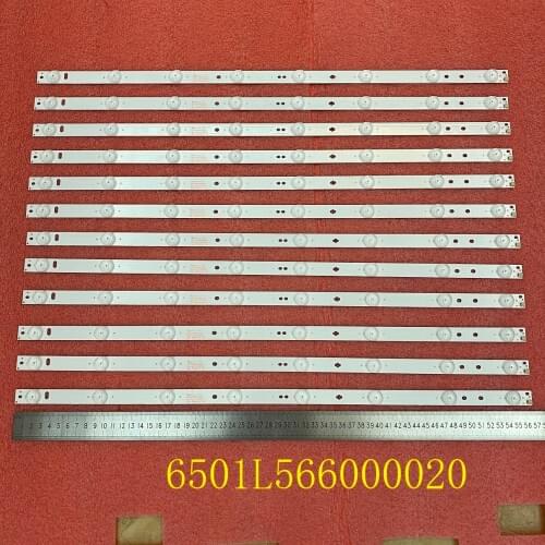 12 PCS/set LED Backlight strip for WD55UH4530 Sceptre U550CV-UMC8A1IV58AA.6501L566000020 2301055F700170 JS-RD81366AN-7001