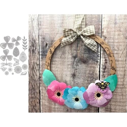 2021 New Petal Leaves Flowers Metal Cutting Dies Shape Scrapbooking Craft Die Cut Stencil Card Make Mould Sheet Decor Template