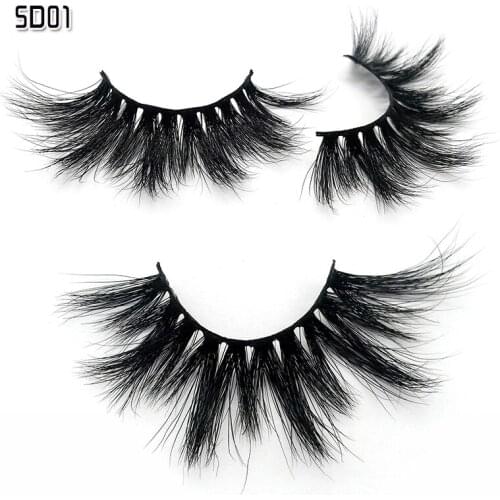 25mm Faux Cils Explosion Style Messy Multi Layered Natural Hair Or Flufly Individual For Makeup Maquiagem