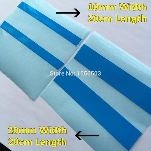 40cm Length 10mm 20mm Transfer Tape Double Sided Heat Thermal Conduct Adhesive Tape for LED PCB Heatsink CPU instead 8805 RTV