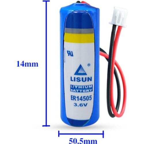 5PCS ER14505 lithium battery 3.6V AA PLC lithium battery. Water meter battery with plug