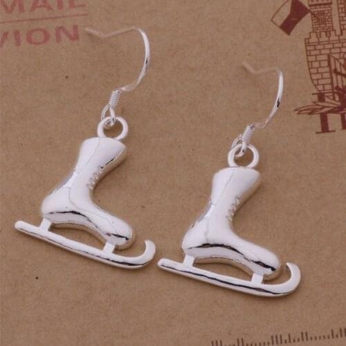 AE292 Hot sterling earrings , fashion jewelry , sleigh /cfnakwua appajgwa silver color
