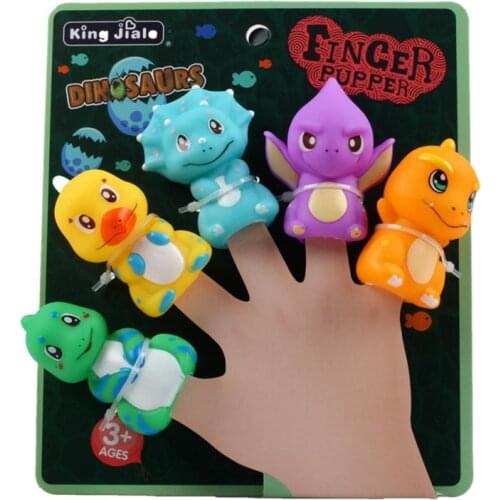 Dinosaur hand puppet toy educational animal finger doll finger doll preschool doll child baby comfort toy