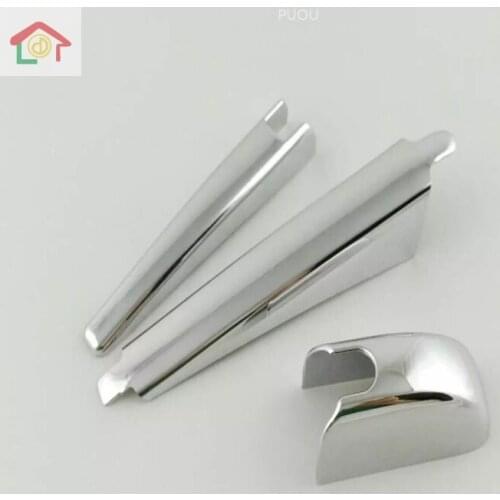 For Toyota RAV4 XA40 2016 2017 2018 Chrome Car Styling Rear Window Rain Wiper Cover Overlay Trim Panel Accessories