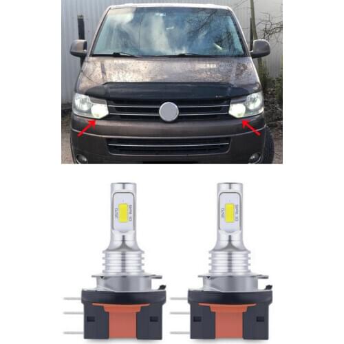 35w 1000LM H15 Canbus White LED DRL Daytime Running light High beam headlight bulb for VW Multivan Caravelle T5 T5.1 2010-2015