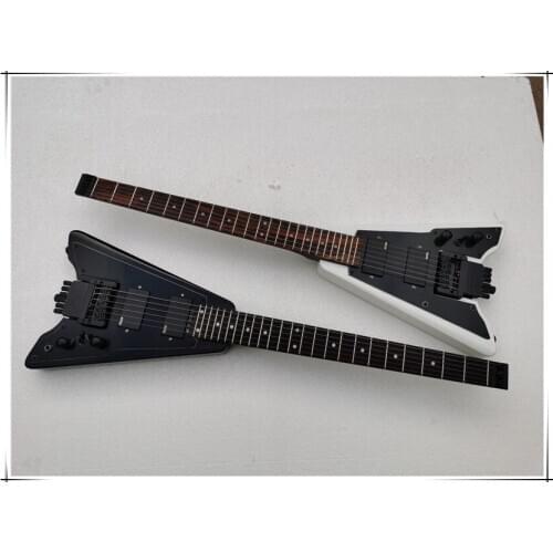 Headless Unusual Shape Electric Guitar,Basswood body,Maple neck,Black hardware,Rosewood fingerboard,Provide customized service