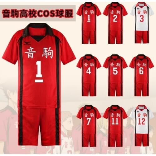 Haikyuu!! Nekoma High School #5 1 Kenma Kozume Kuroo Tetsuro Cosplay Costume Haikiyu Volley Ball Team Jersey Sportswear Uniform