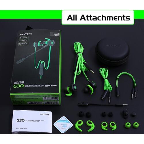 Plextone G30 PC Gaming Headset With Microphone In Ear Bass Noise Cancelling Earphone With Mic For Phone Computer Gamer PS4 headp