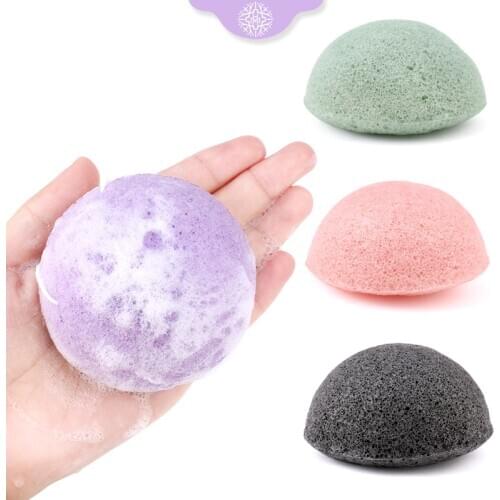 Konjac Sponge Cosmetic puff Facial sponge Beauty Essentials Face Skin Care Cleaning Makeup Tools