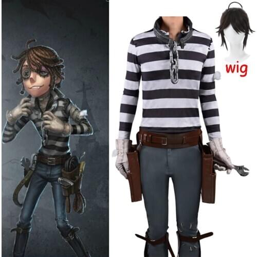 Game Identity V Cosplay Costumes Prisoner Luca Balsa Cosplay Costume Survivor Original Skin Uniforms Suits Clothes Sets Adult