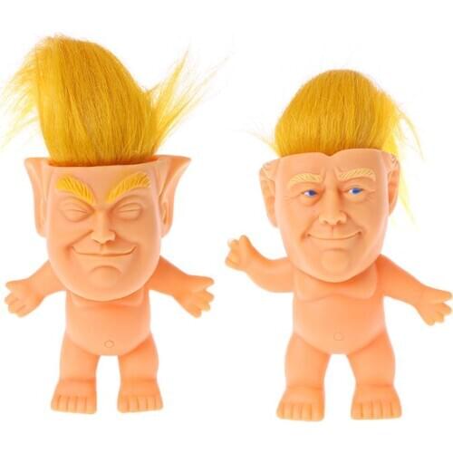Creative Silicone Troll Doll Action Figures Funny Model Toy Handmade Ornaments Collectible Gift For Home Office
