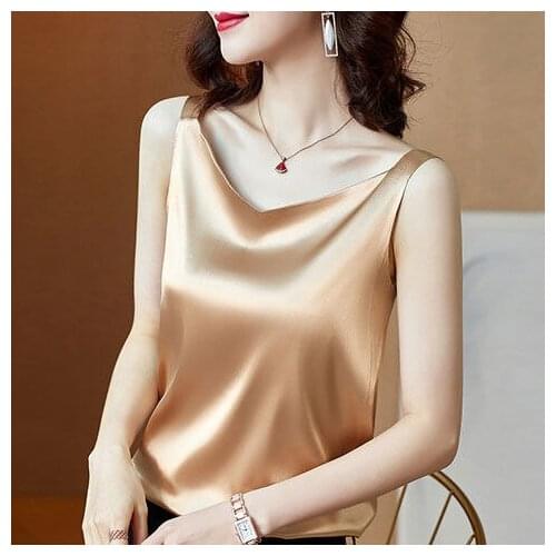 Женские шелковые майки MVJT DAIR China At AliExpress