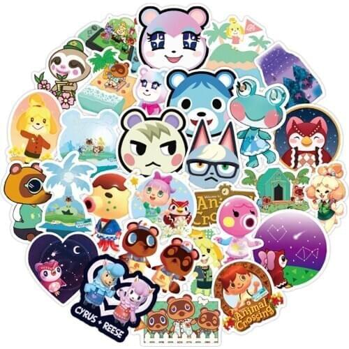 10/30/50PCS Game Animal Crossing Stickers Skateboard Fridge Phone Motorcycle Luggage PVC Waterproof DIY Sticker Decal Kid Toy