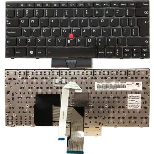 NEW BR Laptop keyboard for LENOVO IBM E120 E125 X125 X121E X130E E220S S220 black Brazil keyboard 04W0948 MP-10M86PA-698