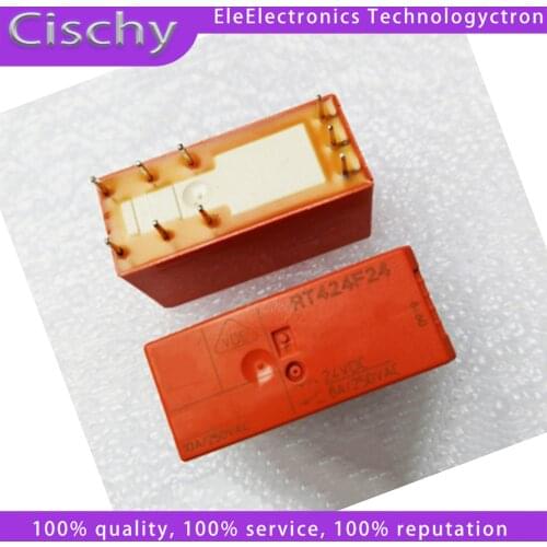New original relay RT424F05 RTE24F12 RT424F24 9pins