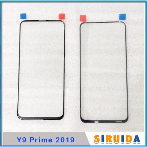 10Pcs Original LCD Front Outer Glass Lens For Huawei Y9 Prime 2019 / Y9 2019 Screen Cover Digitizer Panel Repairing Replacement