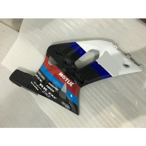 Right side Fairing part for GSXR600 750 01 02 03 GSXR 600 GSXR750 2001 2002 2003 ABS White blue black Fairings SC89