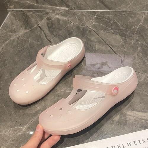 Summer Antiskid Jelly Womens Sandals 2021 Shoes for Women Sandals High-quality Leisure Garden Beach Clogs Breathable Slippers