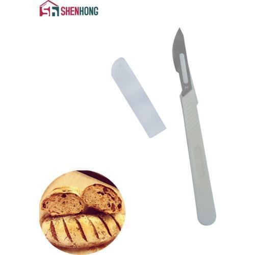 SHENHONG Specialty European Bread Arc Curved Bread Knife Western-style Baguette Cutting French Toas Cutter Prestrel Bagel