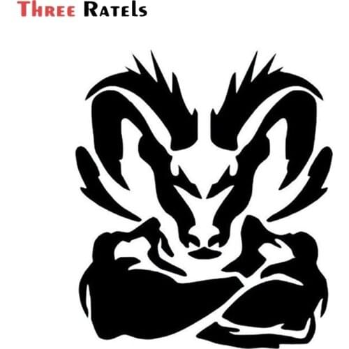 Three Ratels FD428 Cool Ram Vinyl Decal Car Body Stickers Window Door Decal Top Quality Waterproof Removable