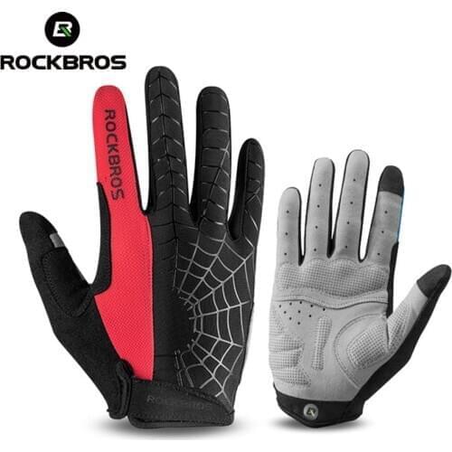 ROCKBROS Cycling Gloves Full Finger Touch Screen Bike Bicycle Racing Motorcycle Windproof Autumn Winter Sport Gloves Accessories