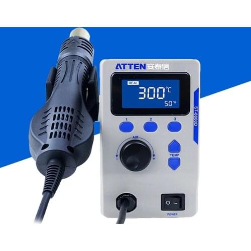ATTEN 2008D 800W ESD Digital Display Heat Gun Welding Rework Soldering Station For iPhone Samsung Mainboard BGA Maintenance