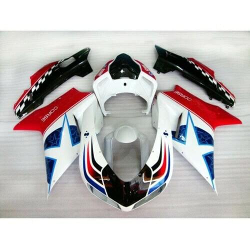 Wotefusi ABS Painted Bodywork Fairing For 2007-2011 Ducati 1098 848 1198 08 09 10 (F)