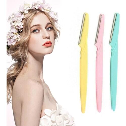 1/3 Pcs Small Professional Trimmer Safe Blade Shaping Knife Eyebrow Blades Face Hair Removal Scraper Shaver Makeup Beauty Tools
