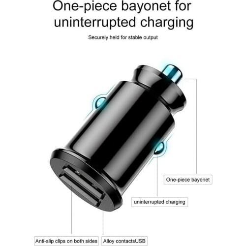 1* Car Charger 12V Accessories Dual USB Lighter Power Durable Practical