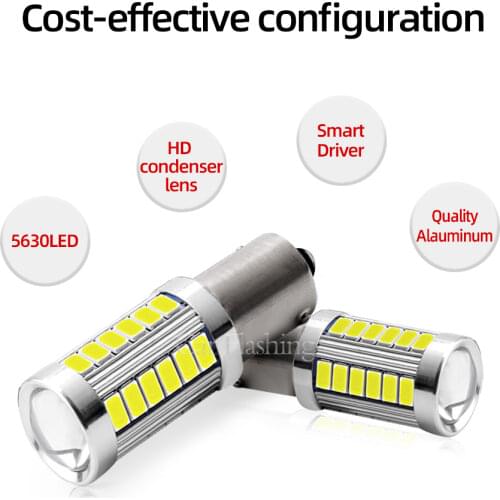 Car Flashing 4PCS T20 7440 7443 W21 WY21W 5630 5730 smd lamp yellow Turn Signal Reverse Led Light red Brake lights white Bulbs