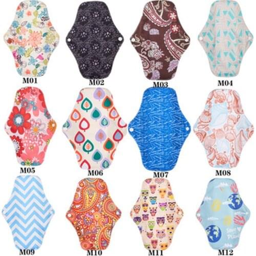 1Pcs Healthy Feminine Hygiene Bamboo Panty Liner Reusable Waterproof Menstrual Cloth Sanitary Pads 18*25cm