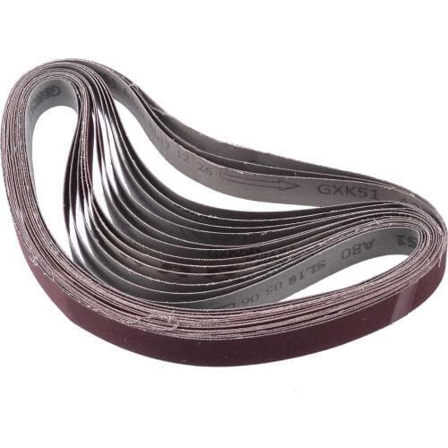 15pcs 760*25mm Grit Sanding Belt Aluminum Oxide Sander Grinding Abrasive Belts Grinder Accessories 80/100/150/240/320