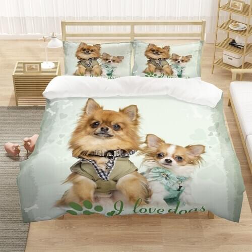 2/3pcs Modern Cute Cat Duvet Cover Microfiber 3D Animal Quilt Comforter Covers Single Double Queen King Bedding Set