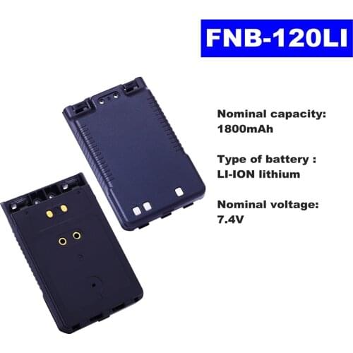 7.4V 1800mAh LI-ION Radio Battery FNB-102LI For Vertex Standard Walkie Talkie VX-8R/8DR/8GR FT-1DR Two Way Radio