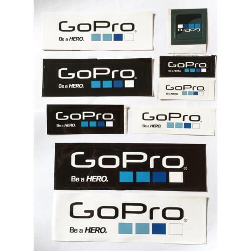 9Pcs/Set Gopro Icon Sticker DIY Gopro Hero Label Adhesive Sticker Gopro Accessories