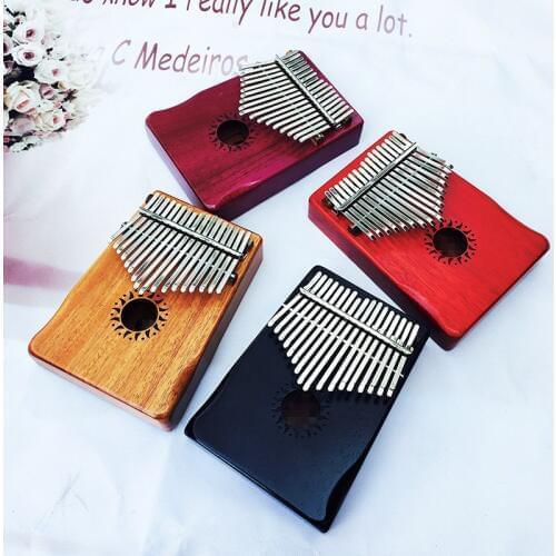 Afanti Music 17 Keys Kalimba Mbira Thumb Piano Mahogany Traditional African Music Instruments 17 tone (THP-129)