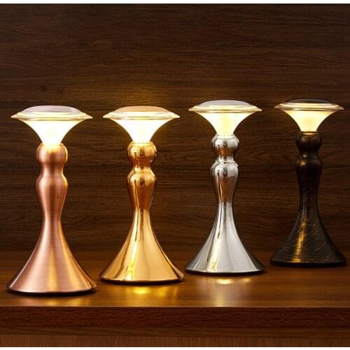 Art Touch Sensor Bar Table Lamps Rechargeable Bedroom Bedside Table Night Lights Dimmable Restaurant Cafe Office Desk Light