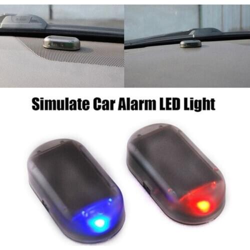 Car Fake Security Light Solar Powered Simulated Dummy Alarm Wireless Warning Anti-Theft Caution Lamp LED Flashing Imitation