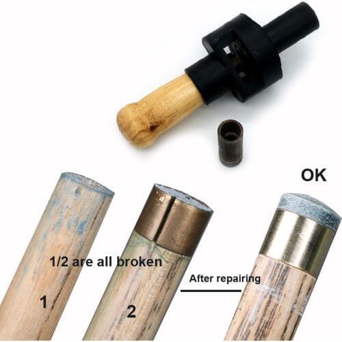 Free shipping Pool cue copper repairer tool 9mm/10mm Snooker Cue Tip Copper Fix Tool Billiard Accessories China
